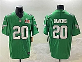 Men's Philadelphia Eagles #20 Brian Dawkins Green 2025 Super Bowl LIX Patch F.U.S.E. Throwback Vapor Untouchable Limited Stitched Jersey,baseball caps,new era cap wholesale,wholesale hats